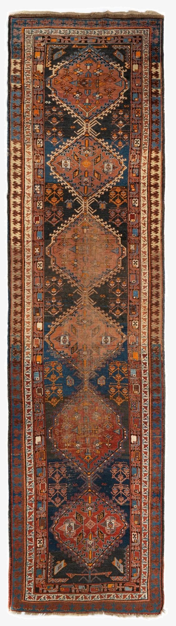 3' 5 x 13' 3 Kilim Wool Runner Rug