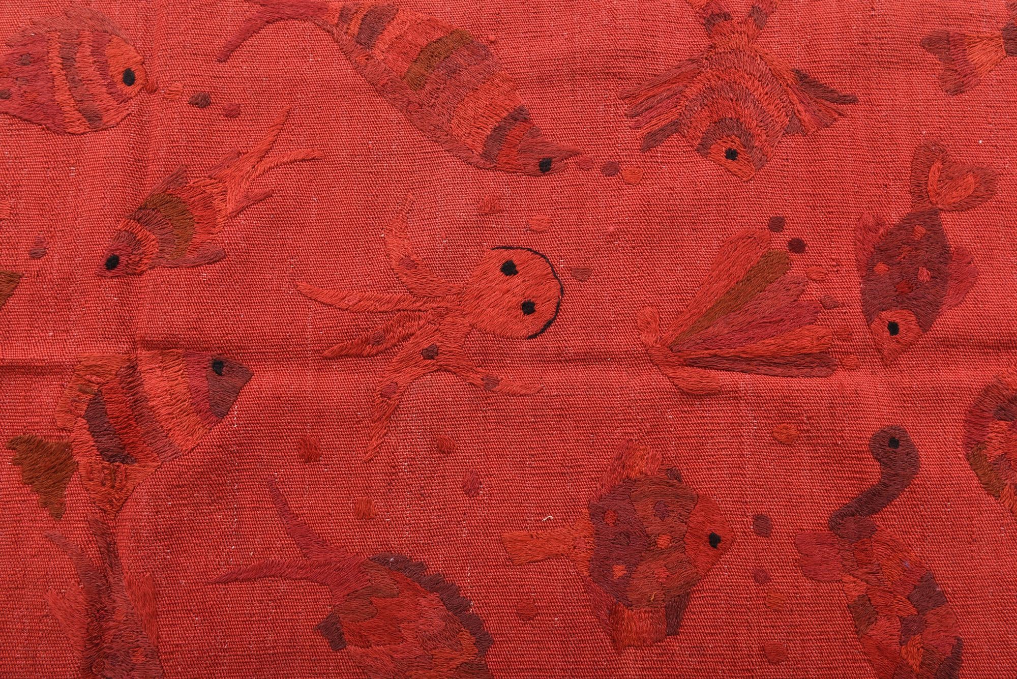 2' 4 x 7' 8 Hand Woven Kilim Suzani Wool Runner Rug