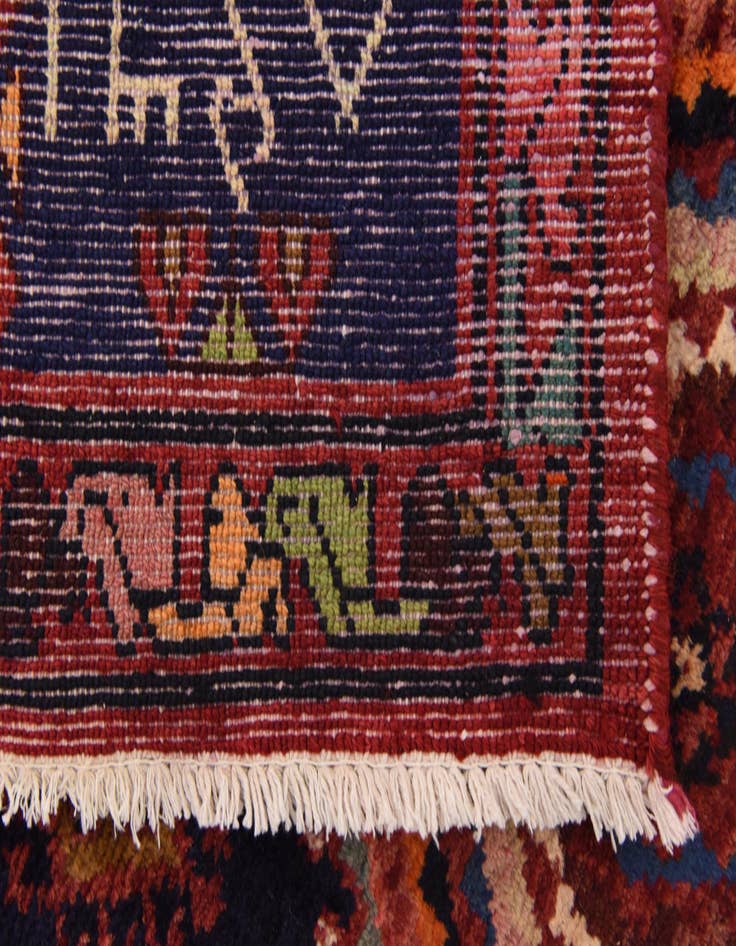 Detail image of 5' 6 x 13' 5 Hand Knotted Koliaei Persian Wool Runner Rug