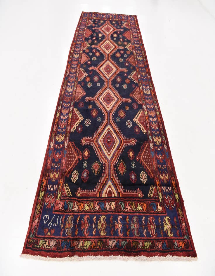 Detail image of 5' 6 x 13' 5 Hand Knotted Koliaei Persian Wool Runner Rug