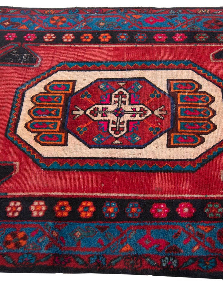 Detail image of 4' x 9' 6  Hand Knotted Koliaei Persian Wool Runner Rug