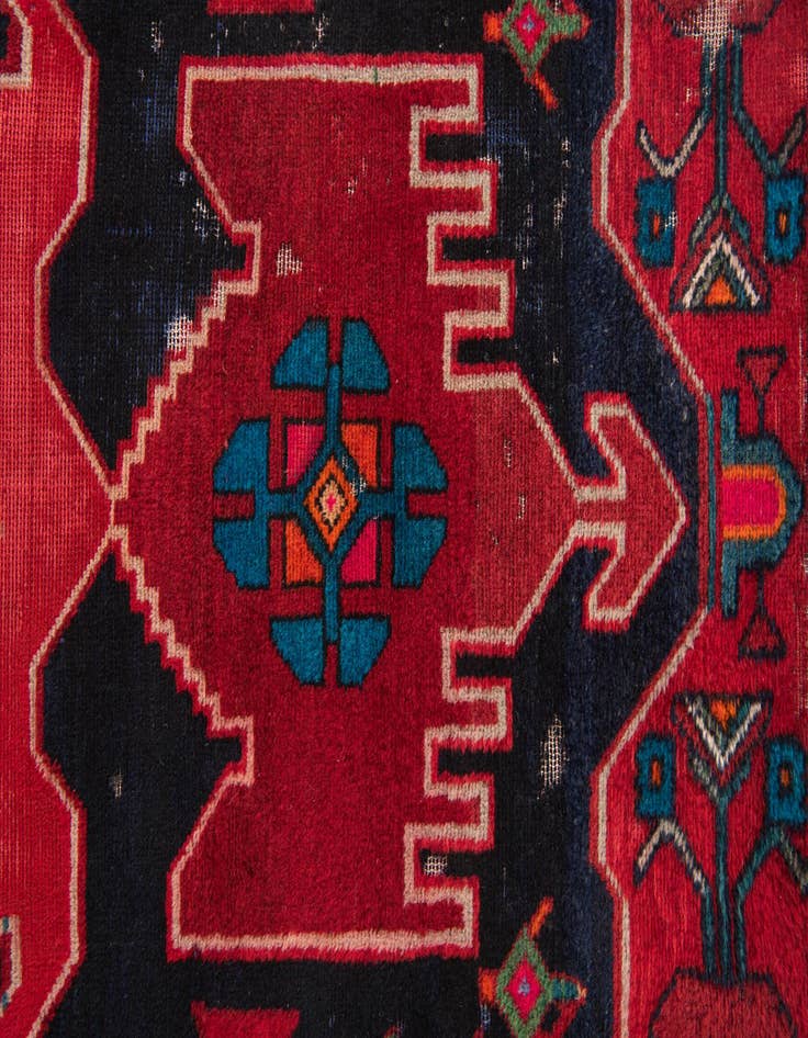 Detail image of 4' x 9' 6  Hand Knotted Koliaei Persian Wool Runner Rug