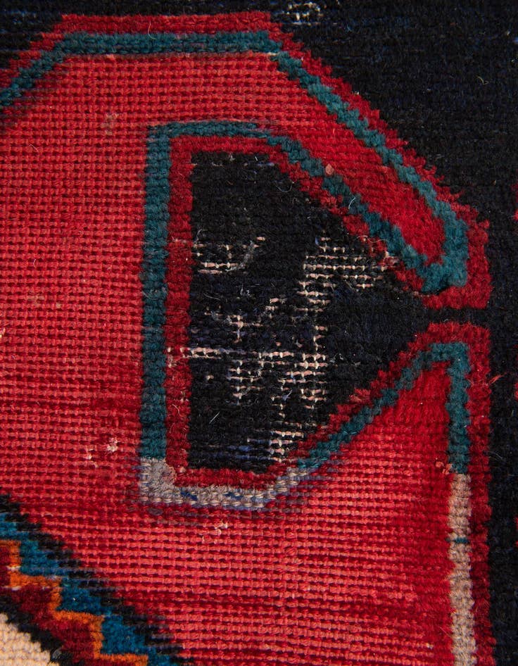 Detail image of 4' x 9' 6  Hand Knotted Koliaei Persian Wool Runner Rug