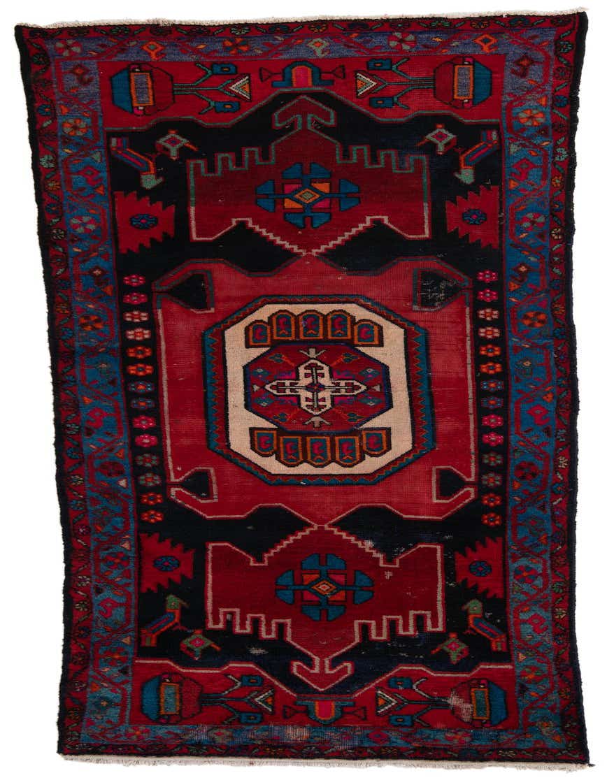 Primary image 4' x 9' 6  Hand Knotted Koliaei Persian Wool Runner Rug