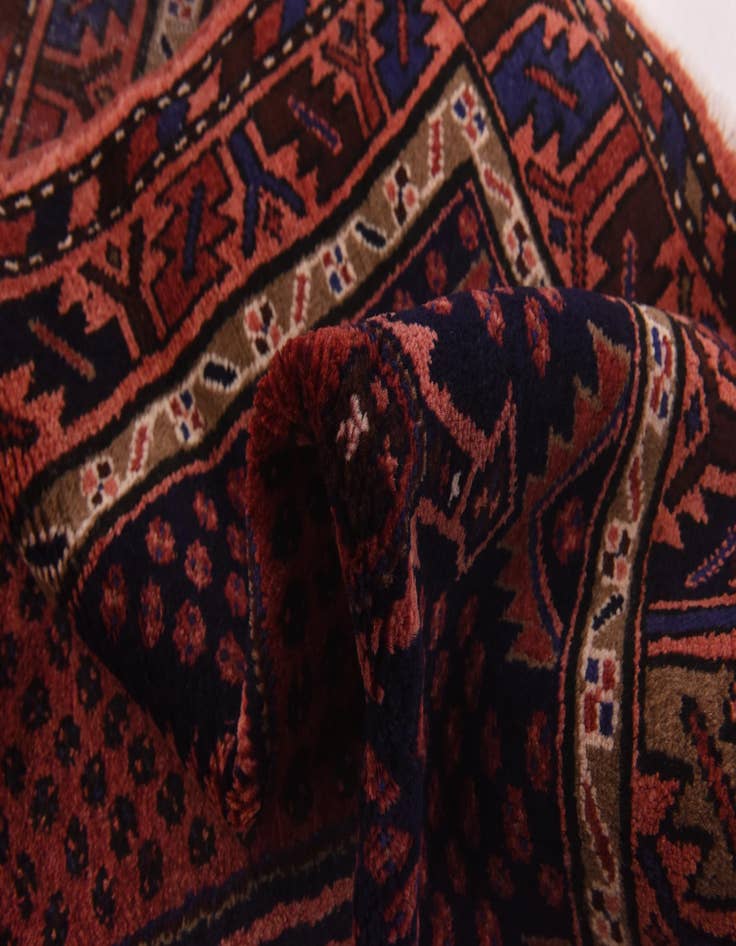 Detail image of 3' 5 x 10'  Hand Knotted Koliaei Persian Wool Runner Rug