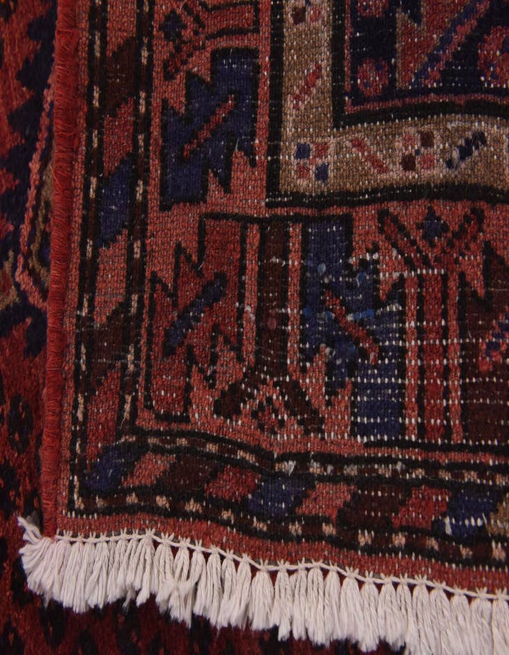 Detail image of 3' 5 x 10'  Hand Knotted Koliaei Persian Wool Runner Rug