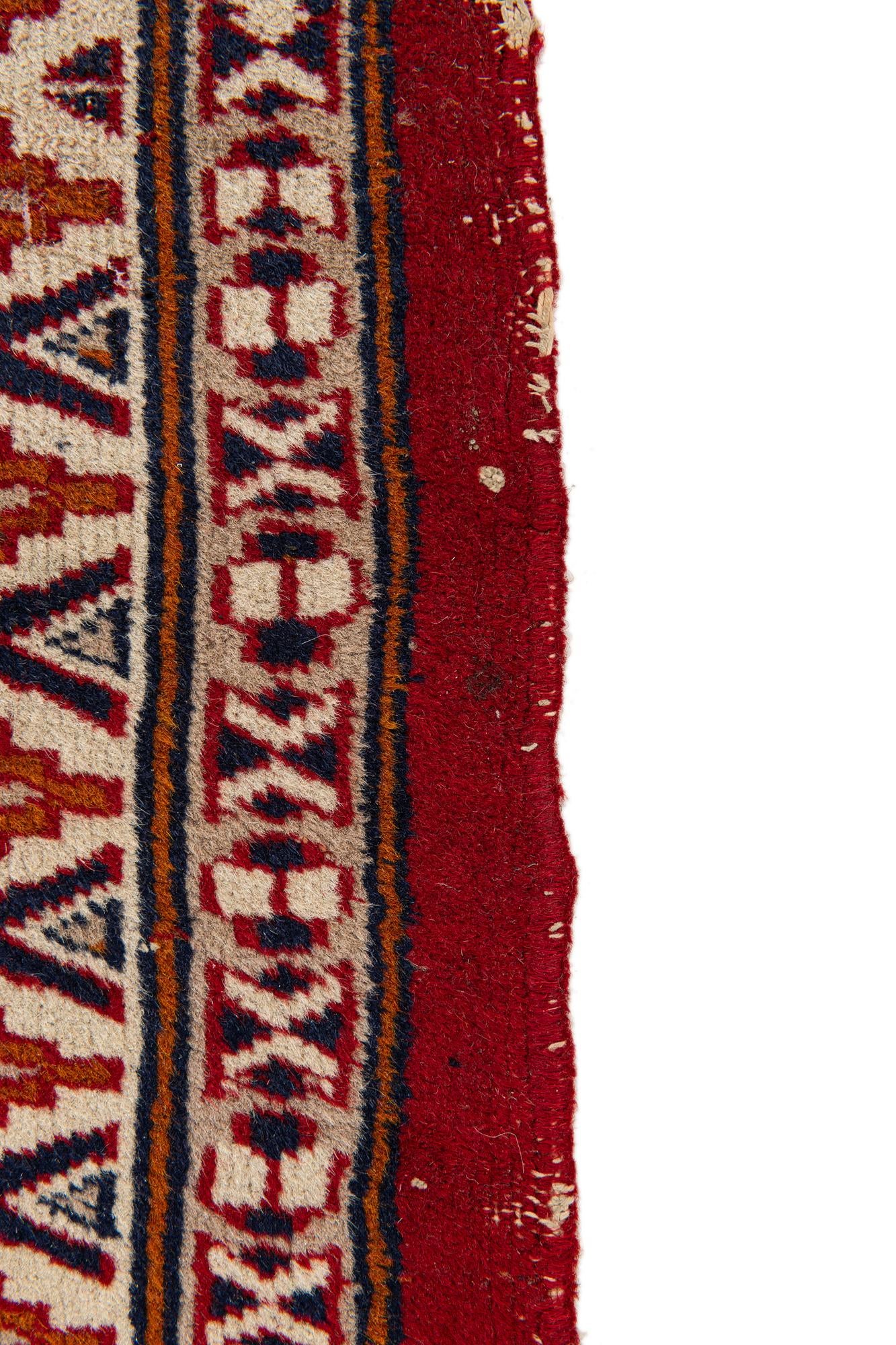 2' 6 x 6' 2 Hand Knotted Lahour Wool Runner Rug