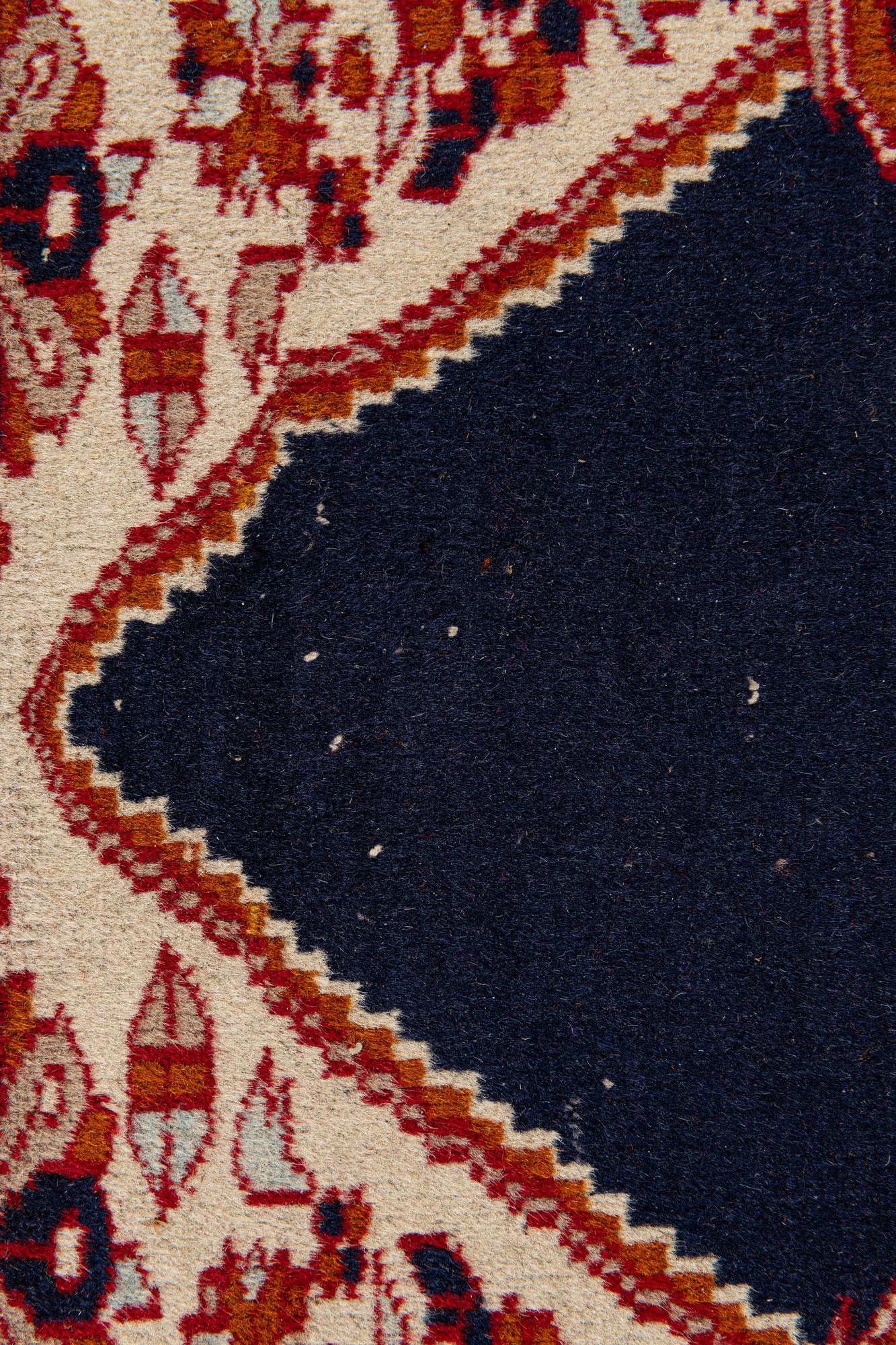 2' 6 x 6' 2 Hand Knotted Lahour Wool Runner Rug