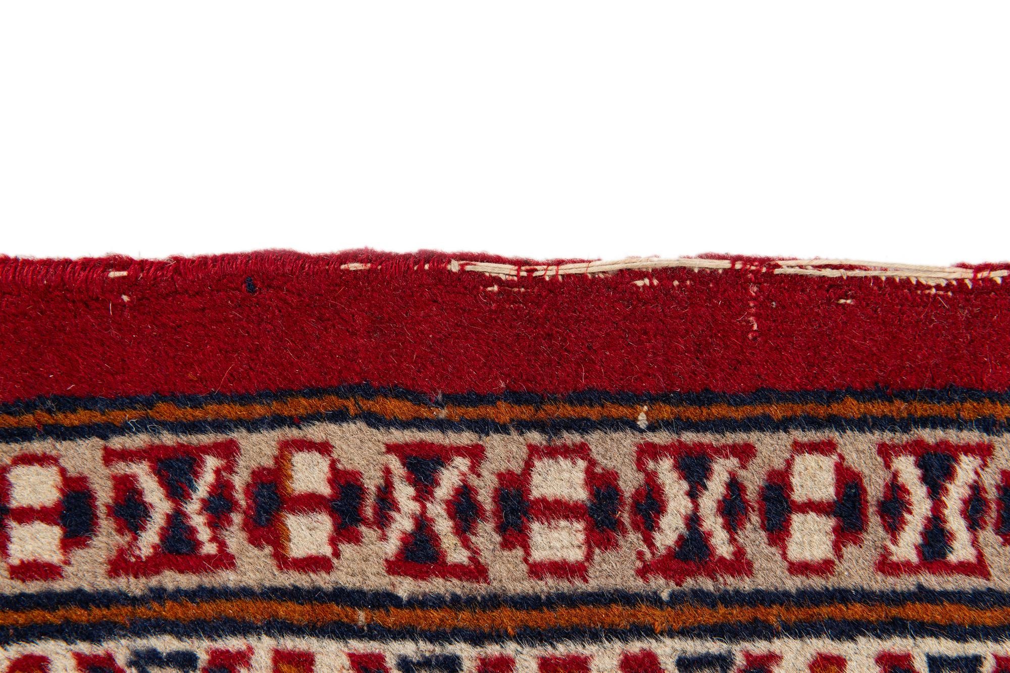 2' 6 x 6' 2 Hand Knotted Lahour Wool Runner Rug