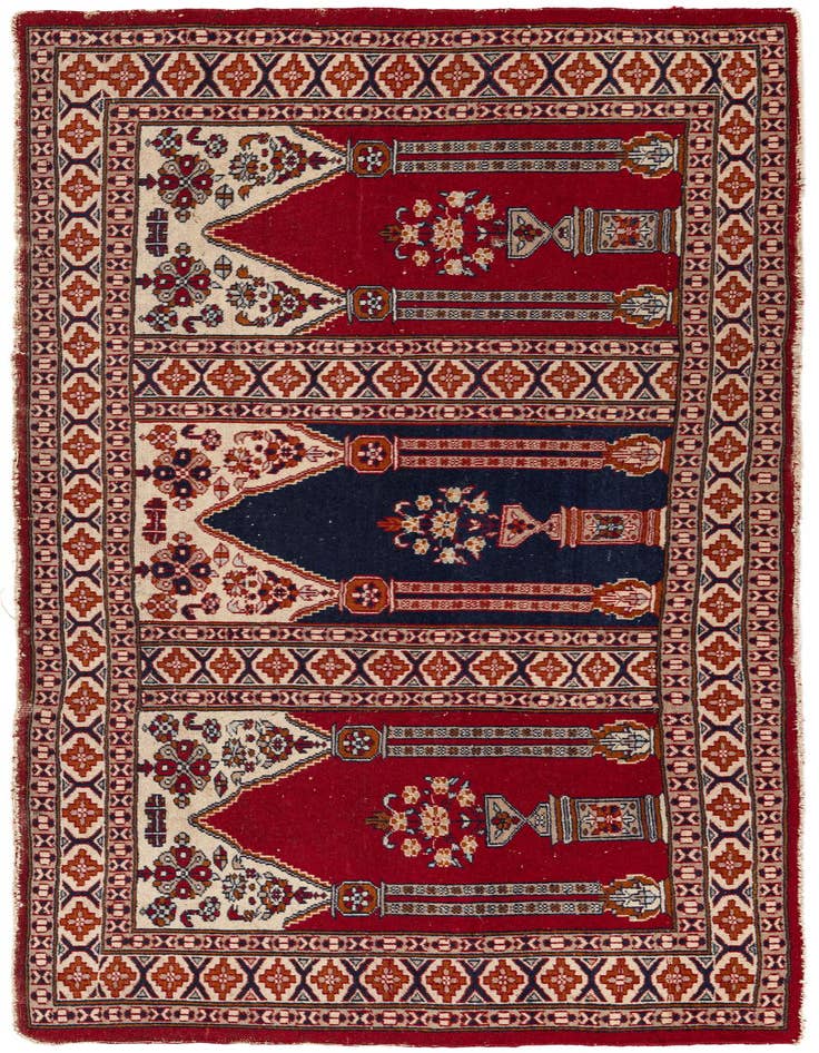 Detail image of 2' 6 x 6' 2 Hand Knotted Lahour Wool Runner Rug