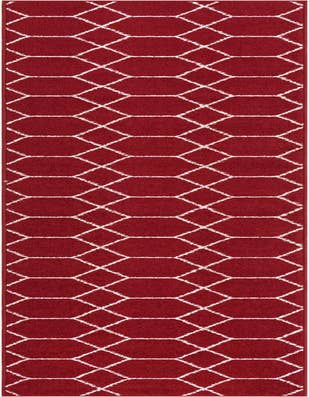 Detail image of 2' x 13' Lattice Frieze Runner Rug