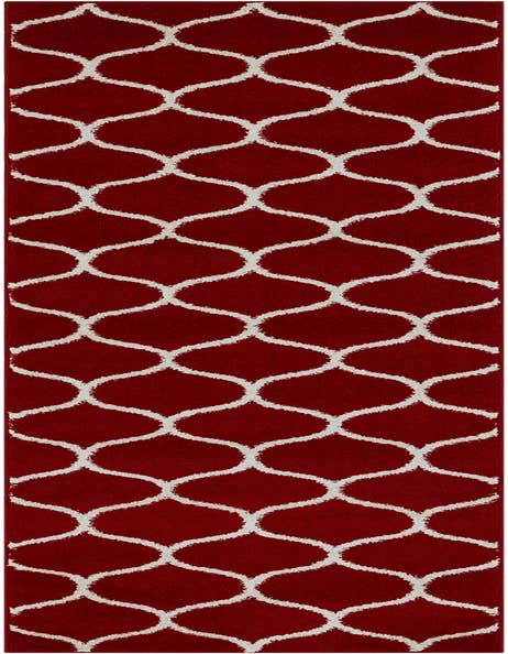 Detail image of 2' x 9' Lattice Frieze Runner Rug