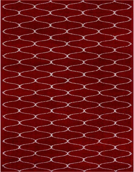 Detail image of 2' 7 x 12' Lattice Frieze Runner Rug