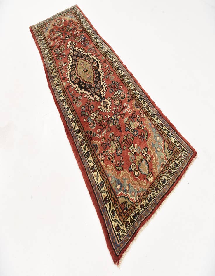 Detail image of 3' 7 x 9' 8  Hand Knotted Liliyan Persian Wool Runner Rug