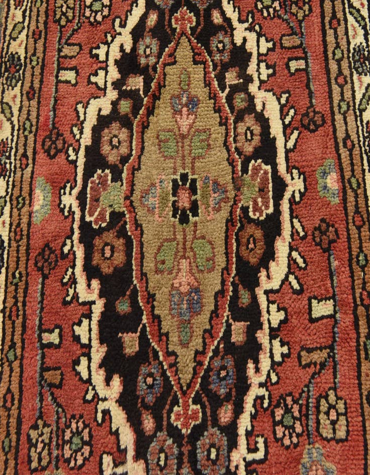 Detail image of 3' 7 x 9' 8  Hand Knotted Liliyan Persian Wool Runner Rug