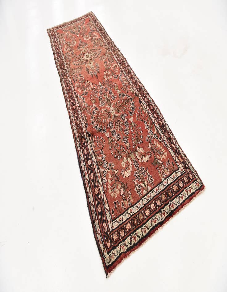 Detail image of 3' 6 x 10' 4  Hand Knotted Liliyan Persian Wool Runner Rug