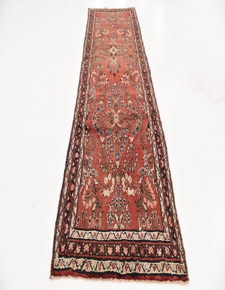 Detail image of 3' 6 x 10' 4  Hand Knotted Liliyan Persian Wool Runner Rug