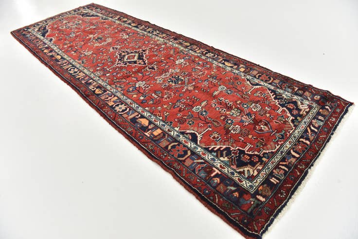 Detail image of 3' 8 x 10' 6 Hand Knotted Liliyan Persian Wool Runner Rug