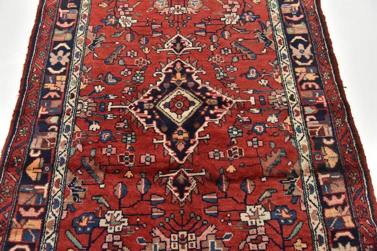 Detail image of 3' 8 x 10' 6 Hand Knotted Liliyan Persian Wool Runner Rug