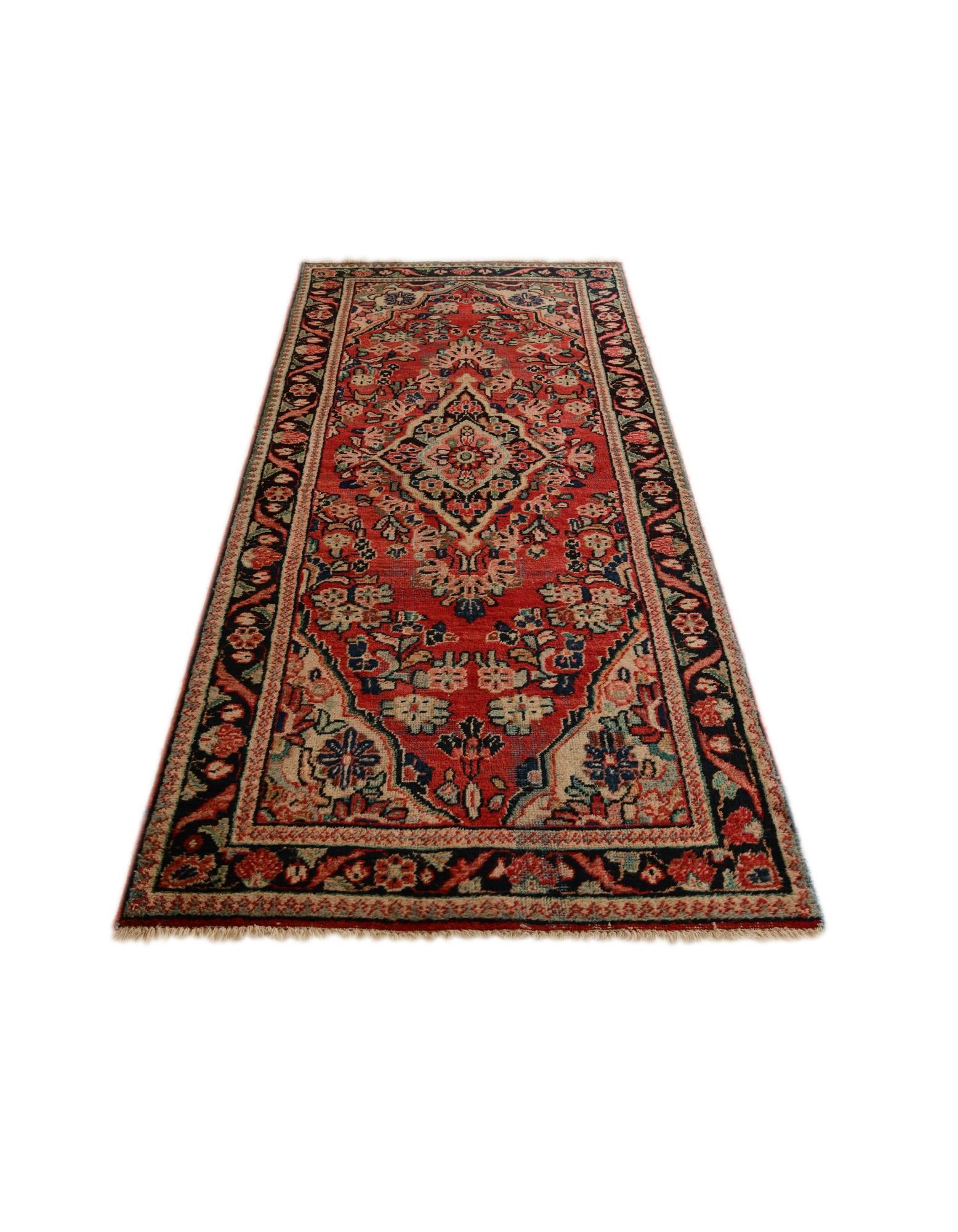 3' 5 x 9' 10 Hand Knotted Liliyan Persian Wool Runner Rug