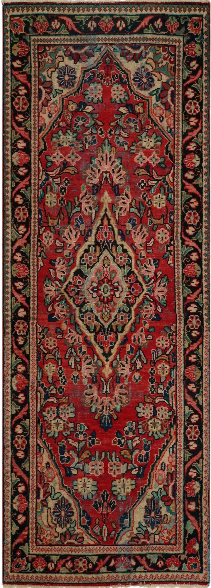 3' 5 x 9' 10 Hand Knotted Liliyan Persian Wool Runner Rug
