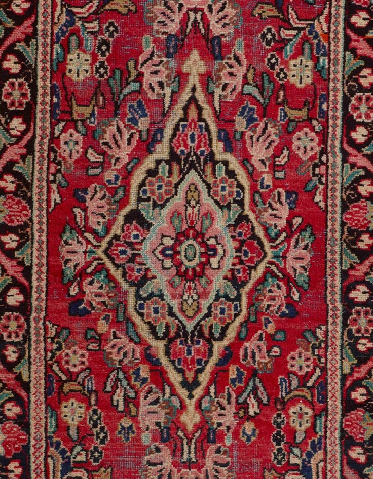 Detail image of 3' 5 x 9' 10 Hand Knotted Liliyan Persian Wool Runner Rug