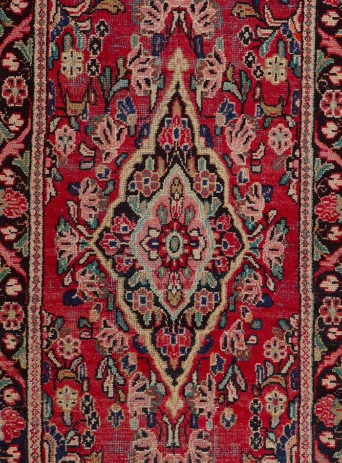 Detail image of 3' 5 x 9' 10 Hand Knotted Liliyan Persian Wool Runner Rug