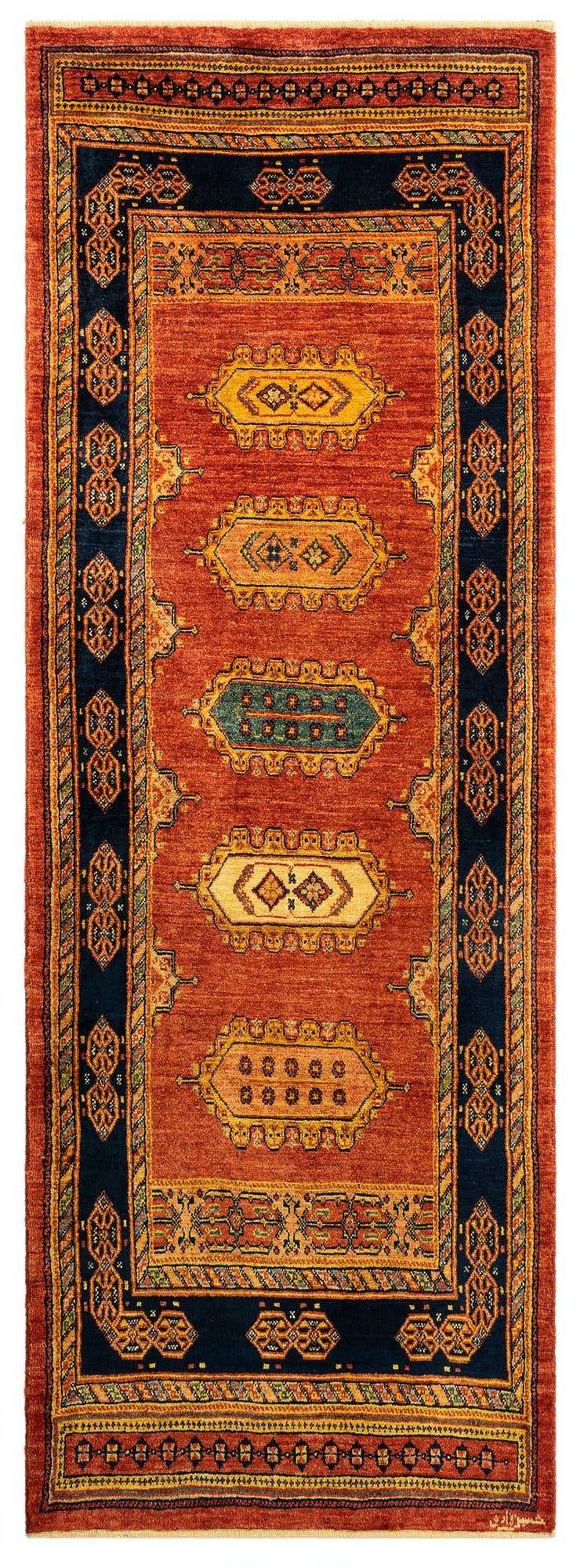 2' 11 x 8' 6 Luribaft Wool Runner Rug