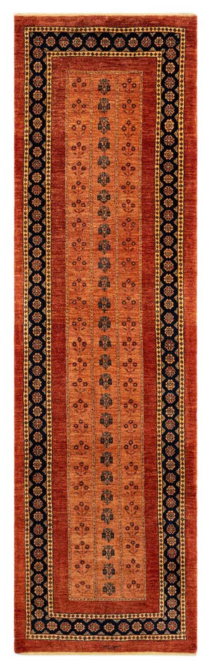 Detailansicht von 85cm x 300cm Luribaft Wolle Läufer Teppich