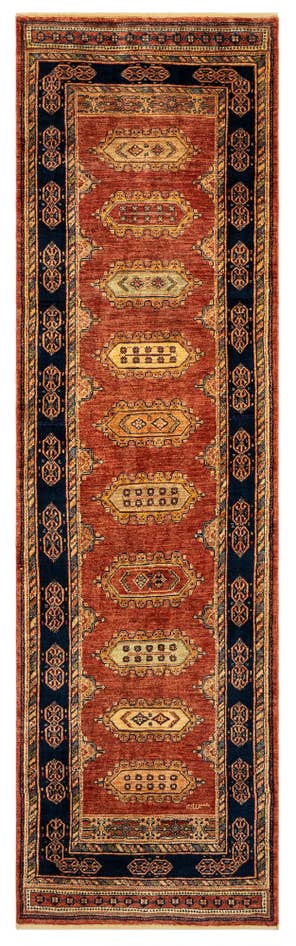Detail image of 2' 10 x 9' 7 Luribaft Wool Runner Rug