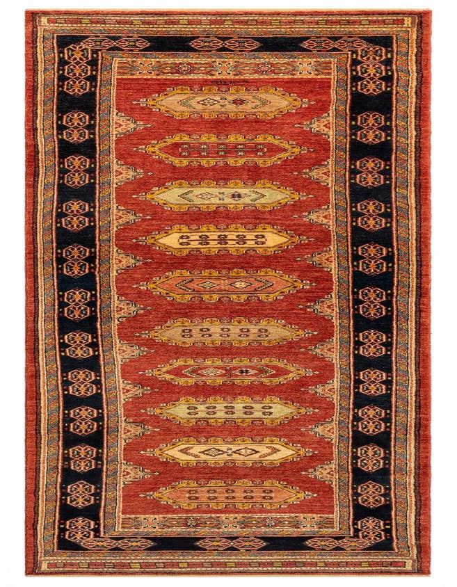 Detail image of 2' 11 x 9' 11 Luribaft Wool Runner Rug