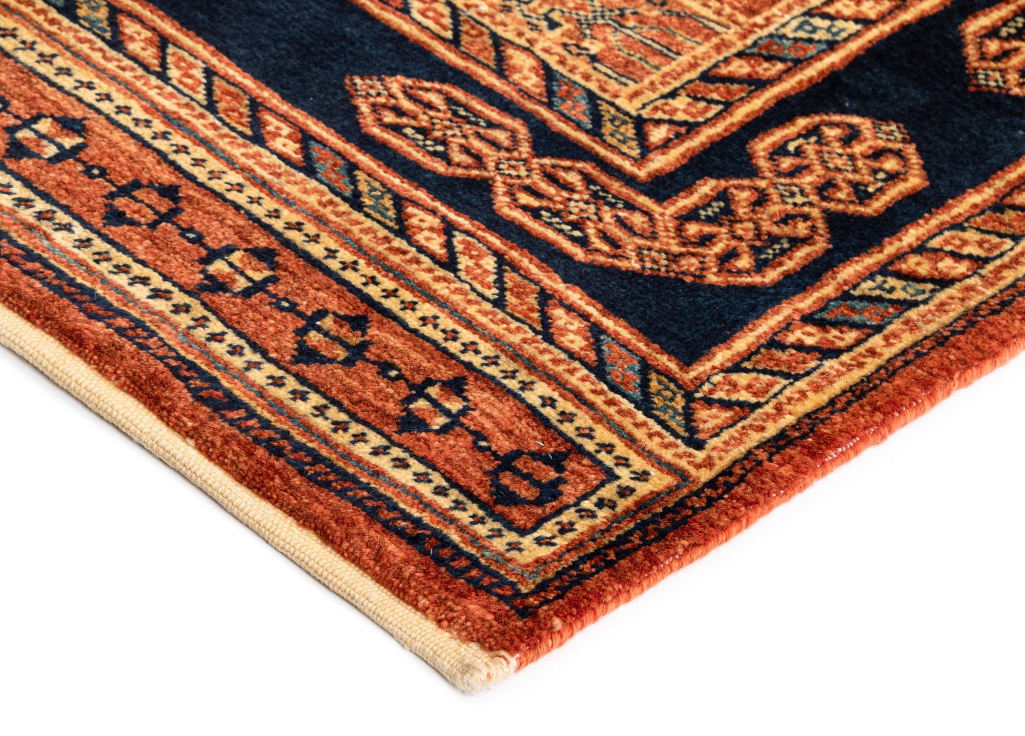 2' 8 x 9' 7 Luribaft Wool Runner Rug