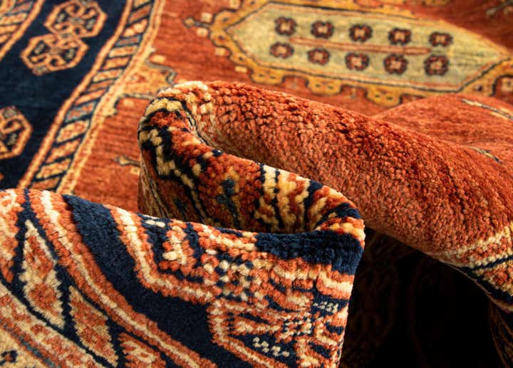 2' 8 x 9' 7 Luribaft Wool Runner Rug