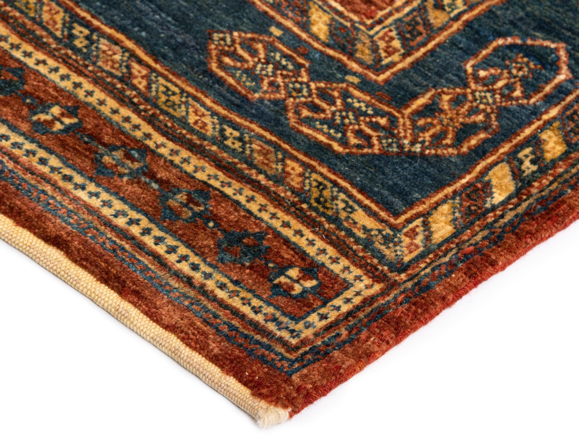 2' 8 x 9' 5 Luribaft Wool Runner Rug