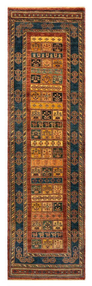Detail image of 2' 8 x 9' 5 Luribaft Wool Runner Rug