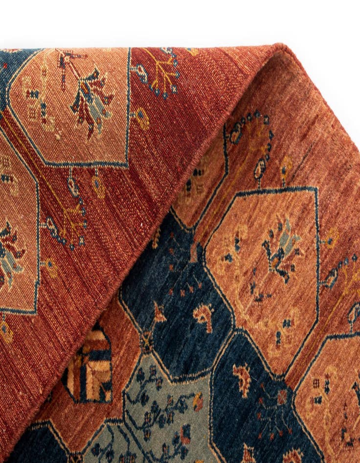 Detail image of 3' 2 x 9' 11 Luribaft Wool Runner Rug