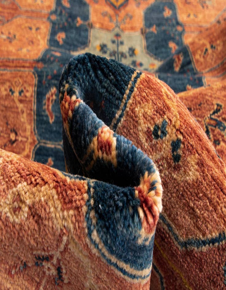 Detail image of 3' 2 x 9' 11 Luribaft Wool Runner Rug