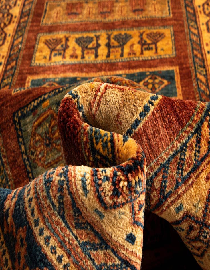 Detail image of 2' 8 x 9' 10 Luribaft Wool Runner Rug