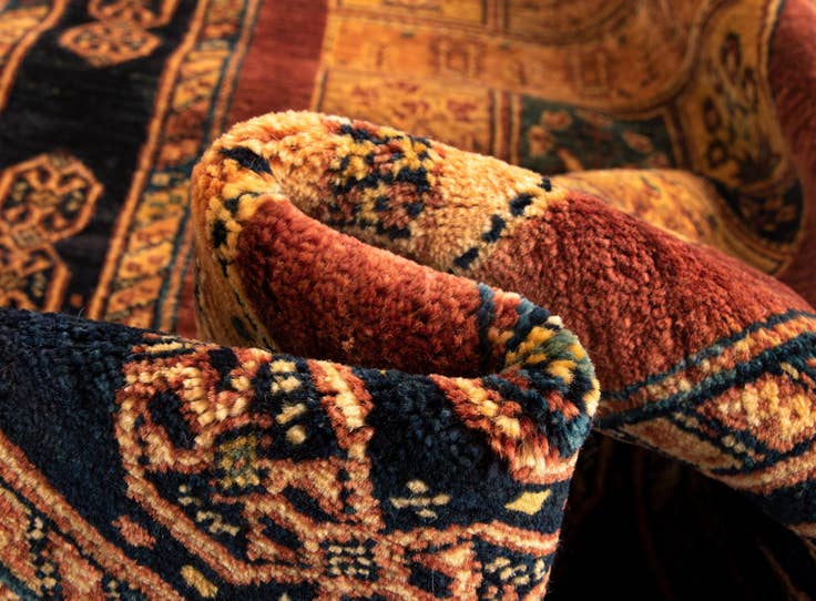 Detail image of 2' 7 x 9' 9 Luribaft Wool Runner Rug