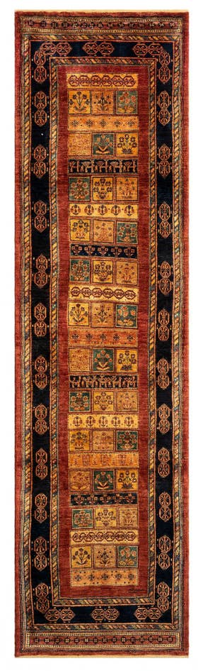 Detail image of 2' 7 x 9' 9 Luribaft Wool Runner Rug