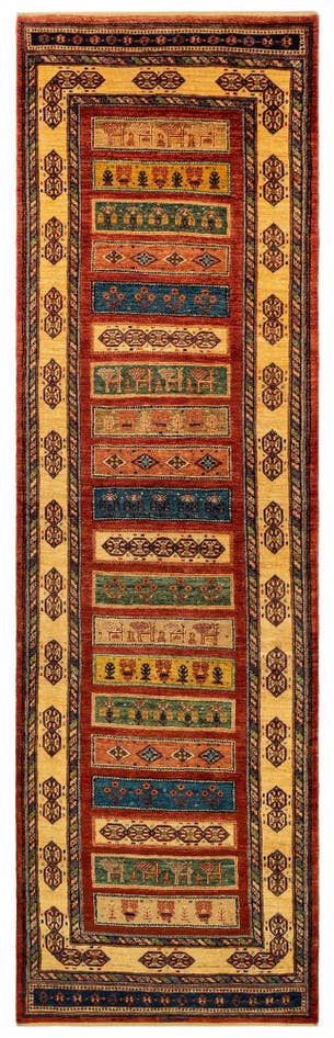 Detail image of 2' 9 x 9' 5 Luribaft Wool Runner Rug