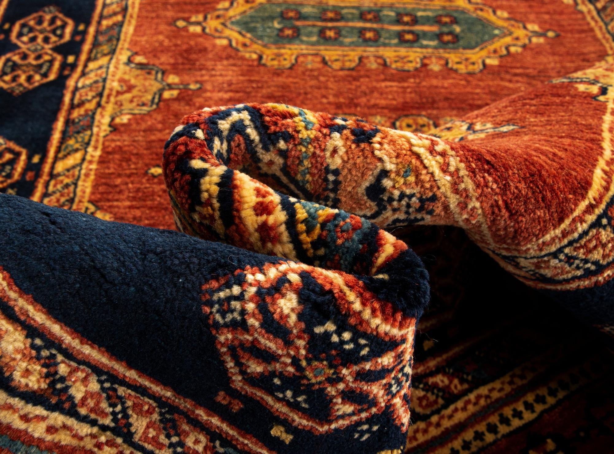 2' 10 x 9' 10 Luribaft Wool Runner Rug