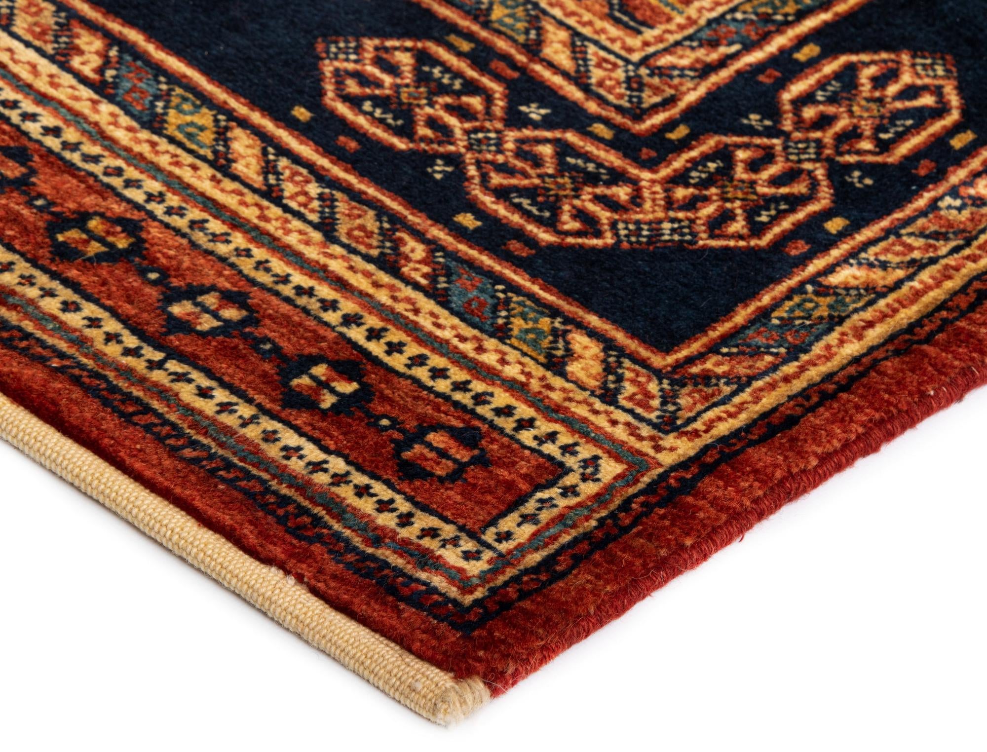 2' 10 x 9' 10 Luribaft Wool Runner Rug