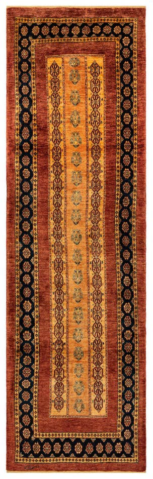 Detail image of 2' 10 x 9' 7 Luribaft Wool Runner Rug