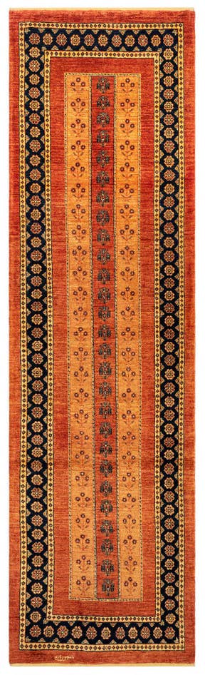 Detail image of 2' 9 x 9' 8 Luribaft Wool Runner Rug