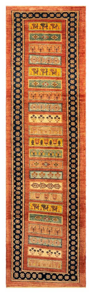 Detail image of 2' 8 x 9' 7 Luribaft Wool Runner Rug