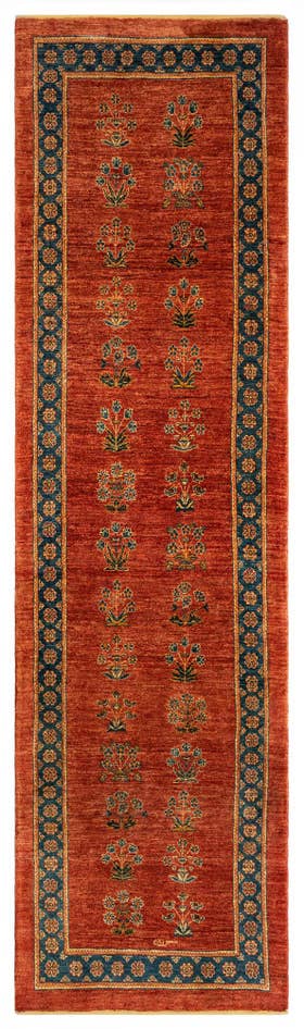 Detail image of 2' 8 x 9' 6 Luribaft Wool Runner Rug