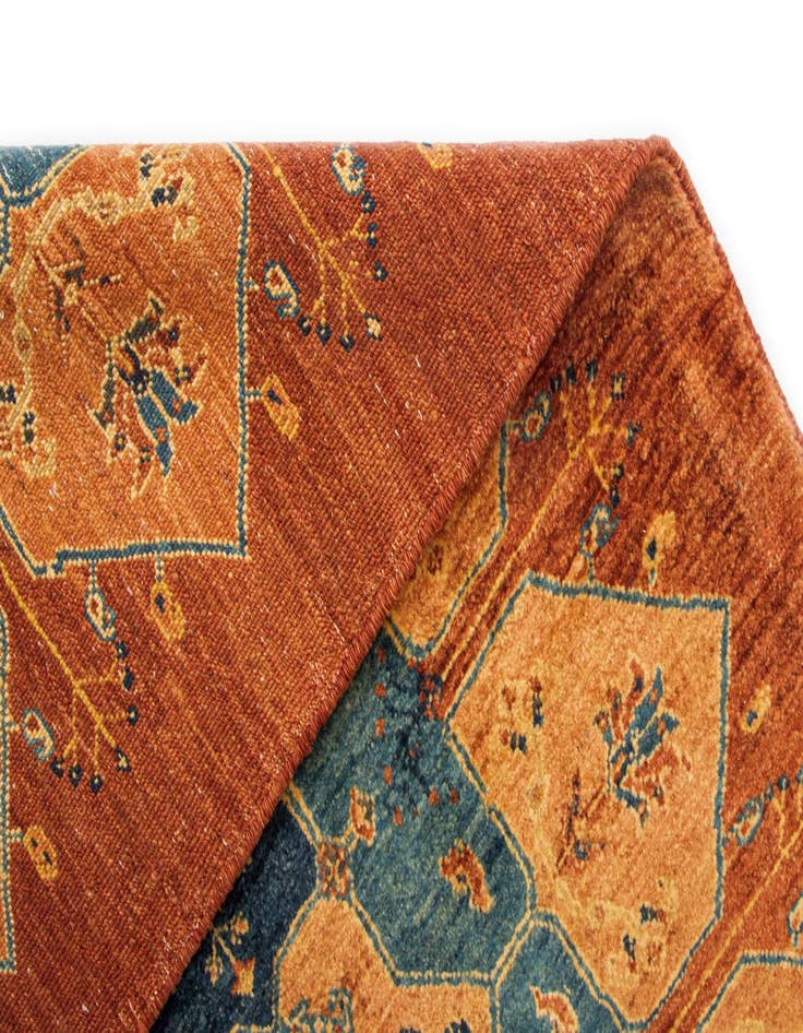 Detail image of 3' x 11' 2 Luribaft Wool Runner Rug