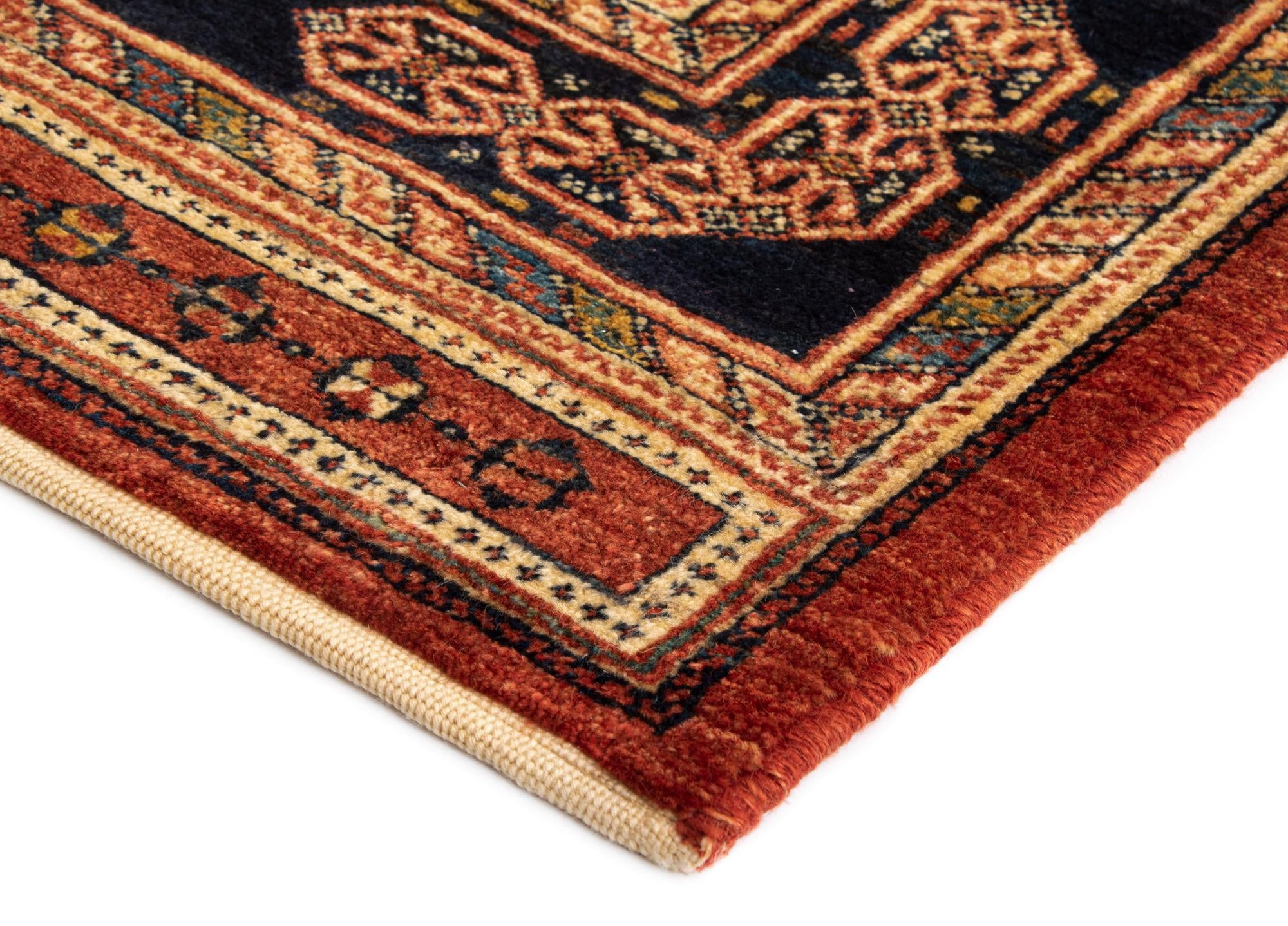 2' 11 x 9' 9 Luribaft Wool Runner Rug