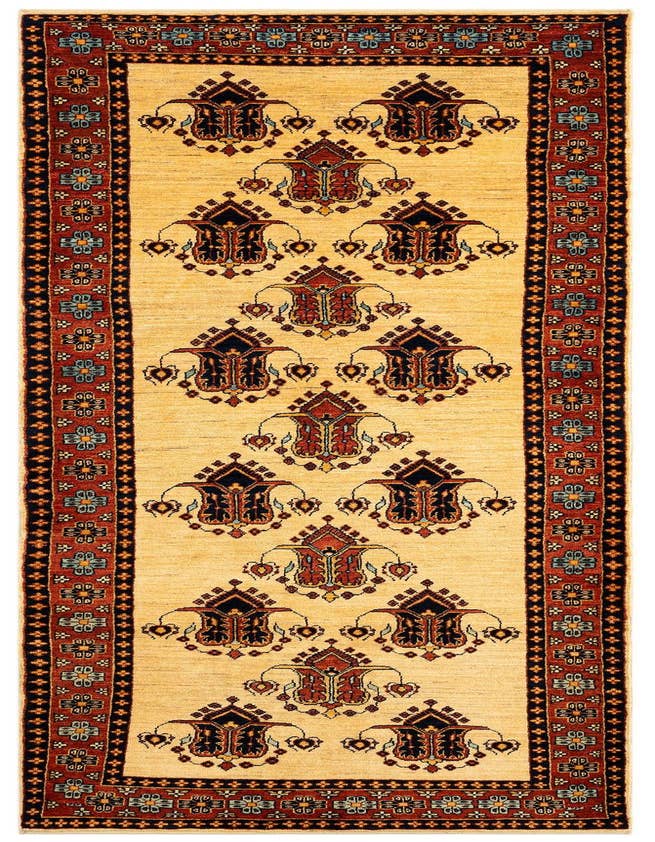 Detail image of 3' x 9' 7 Luribaft Wool Runner Rug